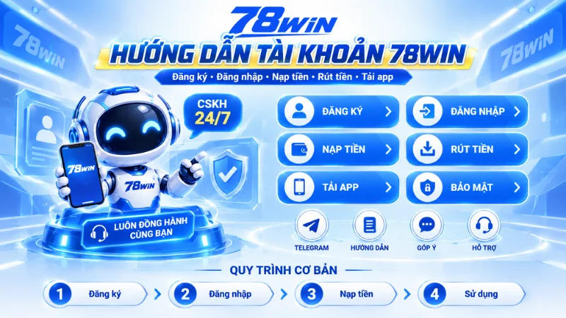 Hướng dẫn tài khoản 78WIN